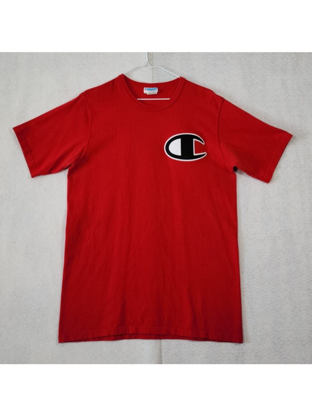 Champion T-Shirt Red, Men Size L, PRE-OWNED